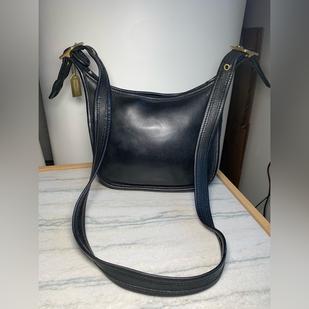 Vintage Coach Janice Legacy Bag 9950 – Black Leather Crossbody Bag Iconic